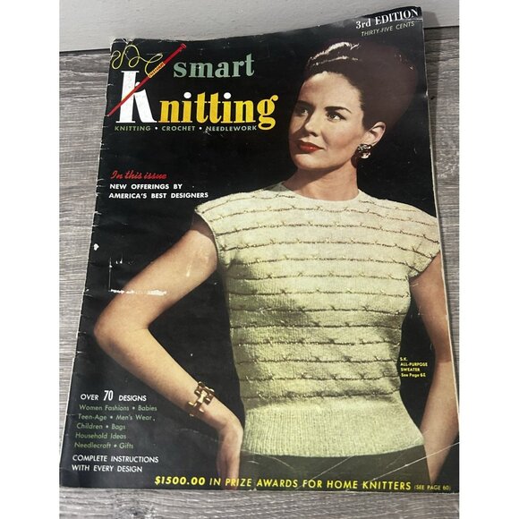 Smart Knitting 3rd Edition Pattern Book By Ruth Hatcher Paperback 1947 - Picture 1 of 6